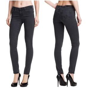 AG Adriano Goldschmied The Jegging Super Skinny Fit Jeans Size 29 Black Gray